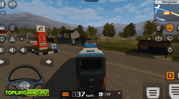 Обзор игры Bus Simulator Indonesia на русском языке
